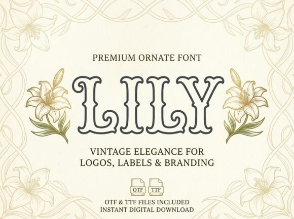 Lily: A Decorative Display Font for Bold Design
