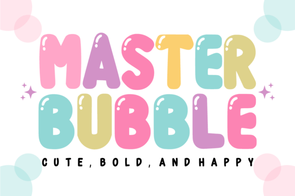 Master Bubble: Elevate Your Visual Design with Bold, Glossy Typography