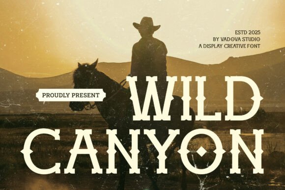 Wild Canyon: The Rugged Western Font for Bold Designs